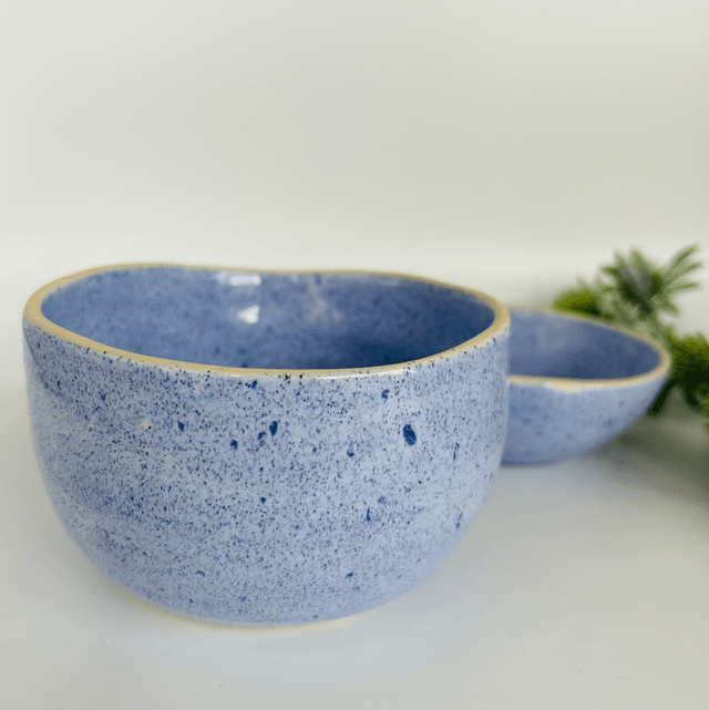 Duo de bols bleu clair